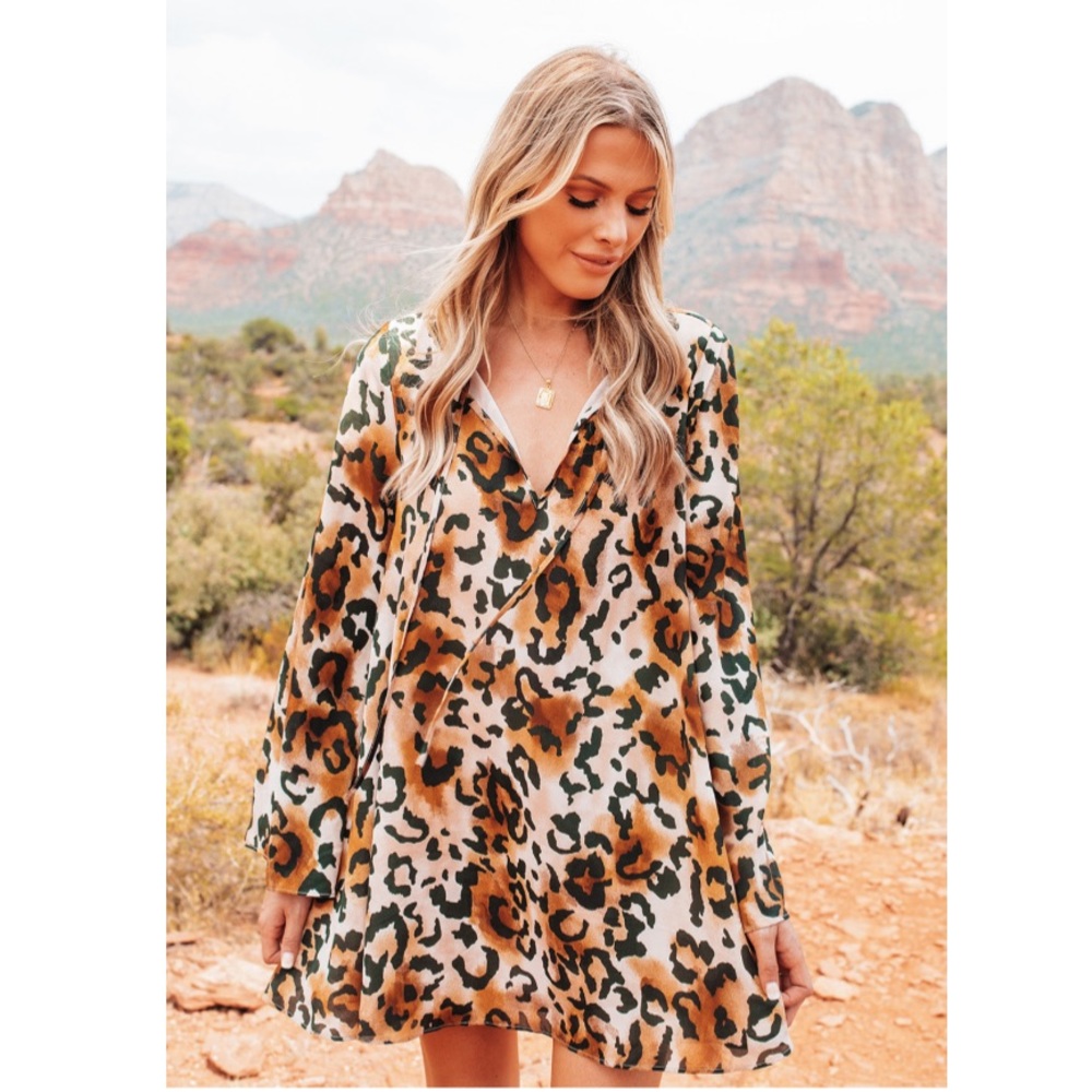 NWT buddy love cheetah dress
